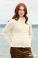 Wide Waist Band Aran Cardigan