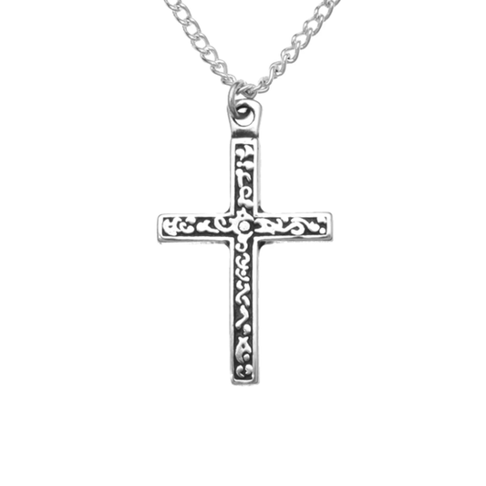 St Justin - Straight cross necklet