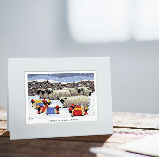 Greeting Card - Happy Christmas To Ewe