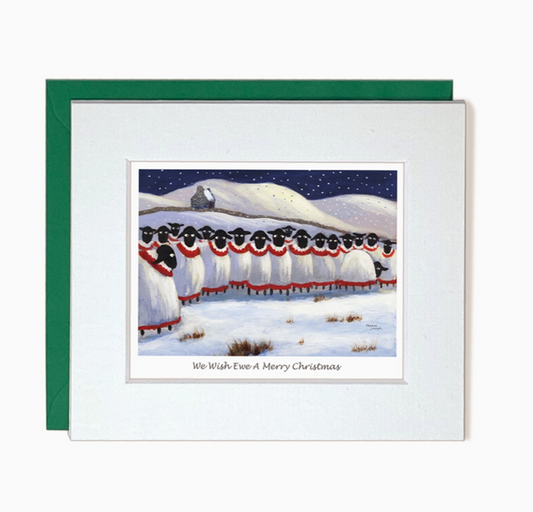 Greeting Card - We Wish Ewe A Merry Christmas