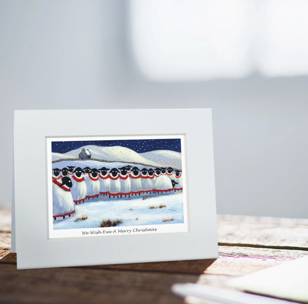 Greeting Card - We Wish Ewe A Merry Christmas