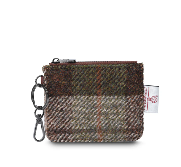 Harris Tweed Zip Card Wallet