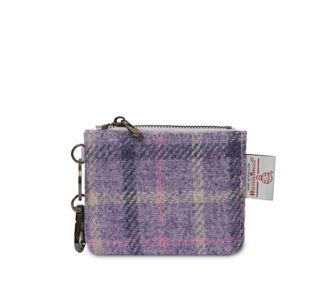 Harris Tweed Zip Card Wallet