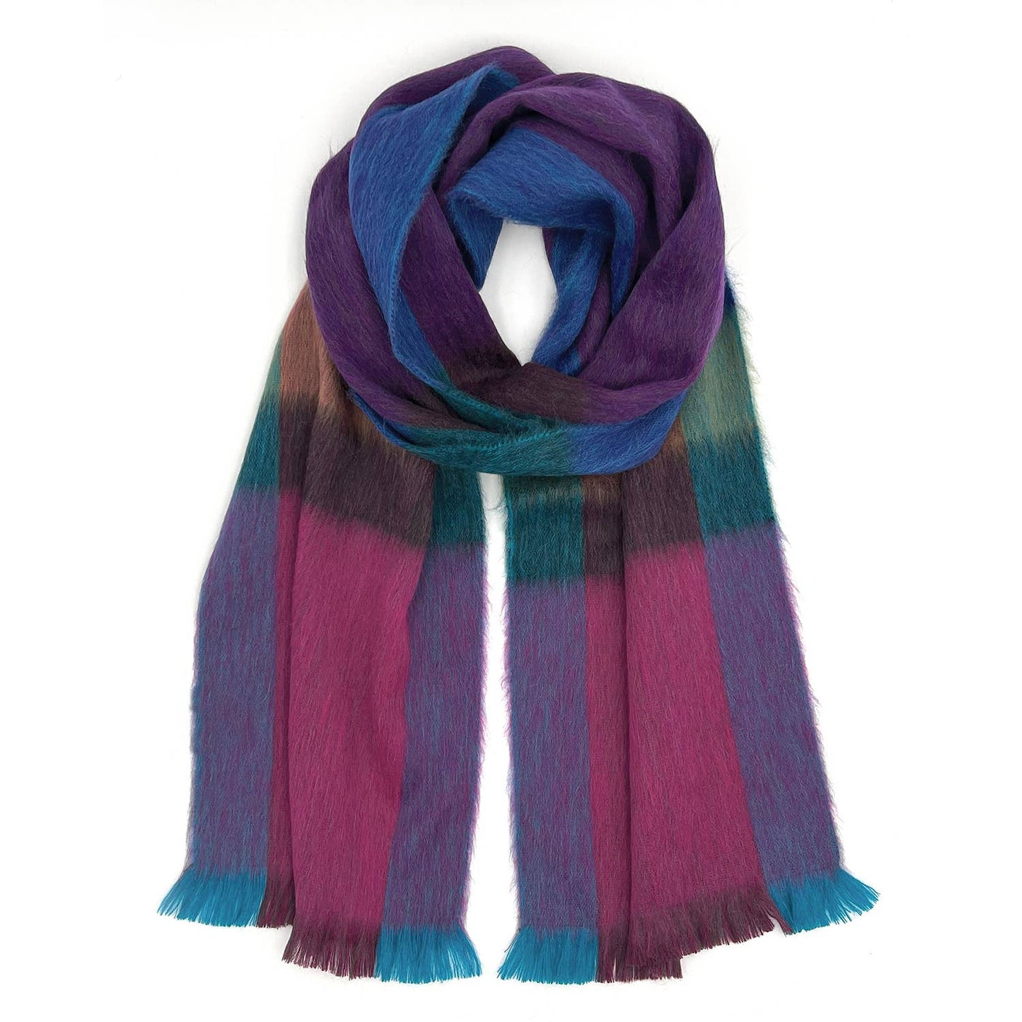 Men's Alpaca Blend Plaid Scarf