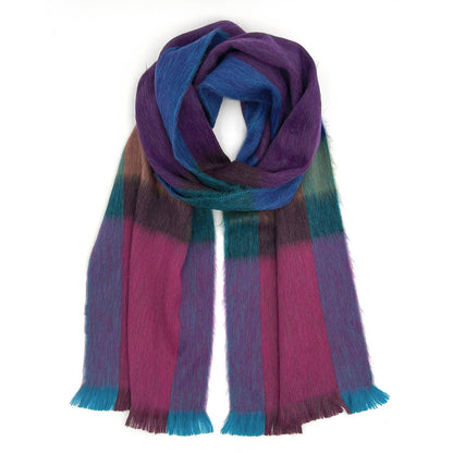 Men's Alpaca Blend Plaid Scarf
