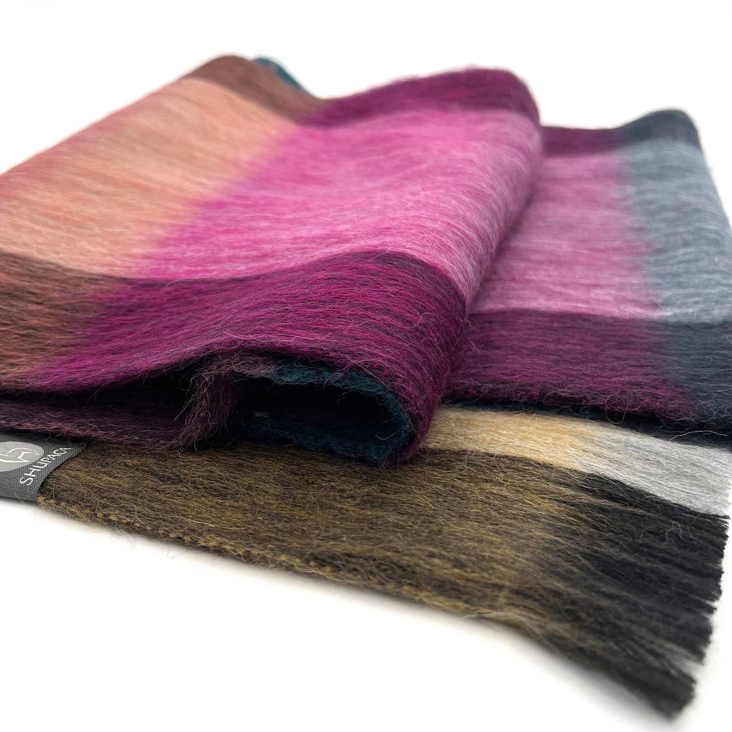 Men's Alpaca Blend Plaid Scarf