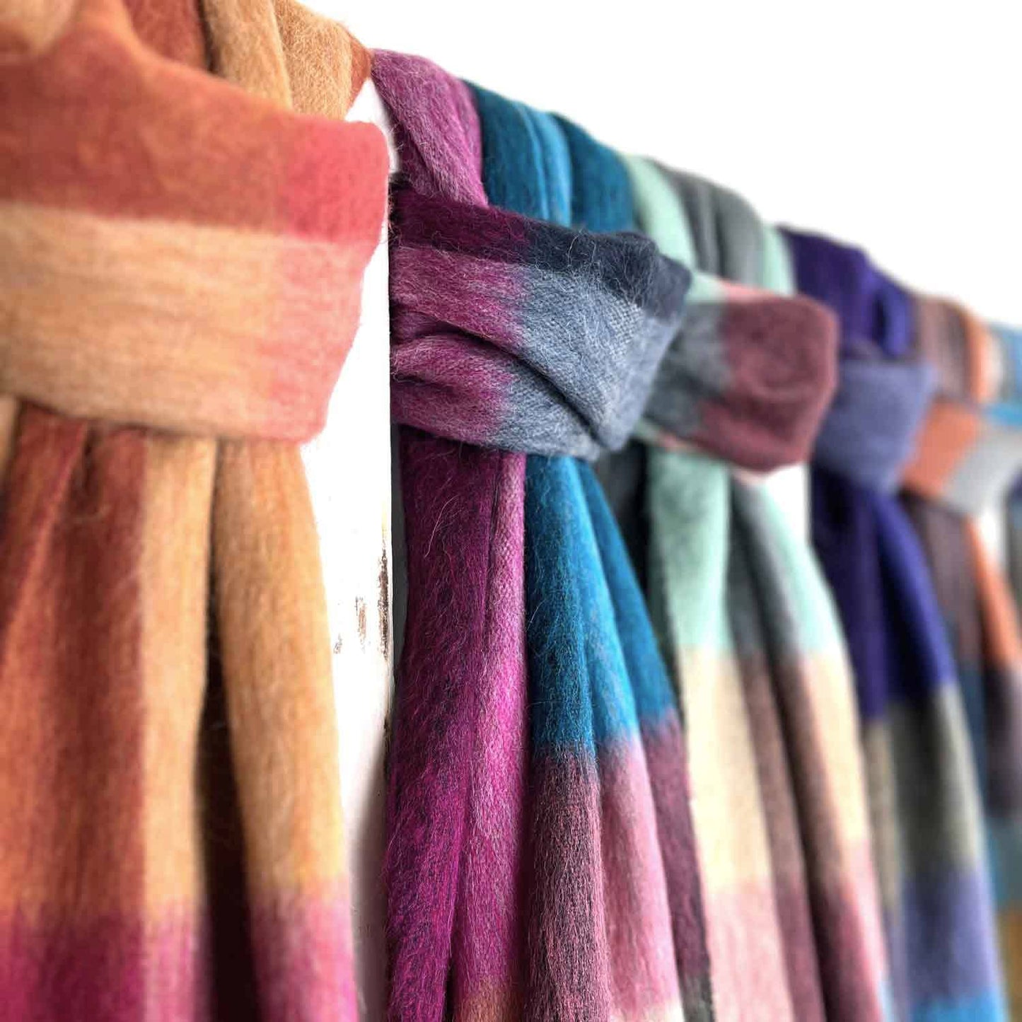 Women's Alpaca Blend Plaid Scarf