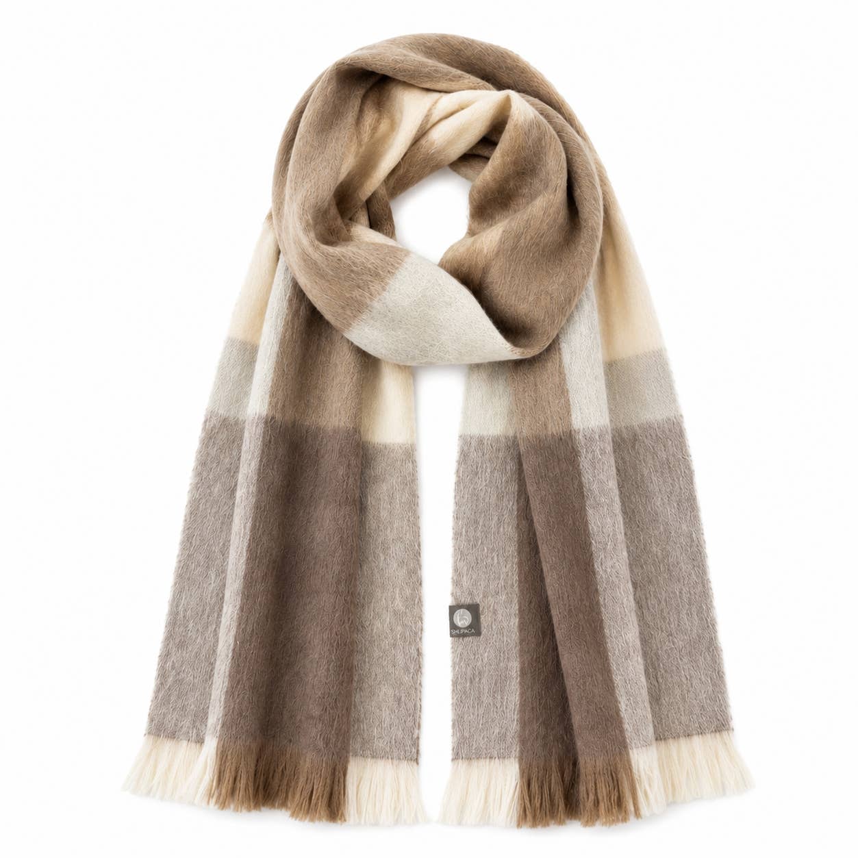 Men's Alpaca Blend Plaid Scarf