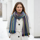 Women's Alpaca Blend Striped Scarf