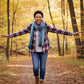 Women's Alpaca Blend Striped Scarf