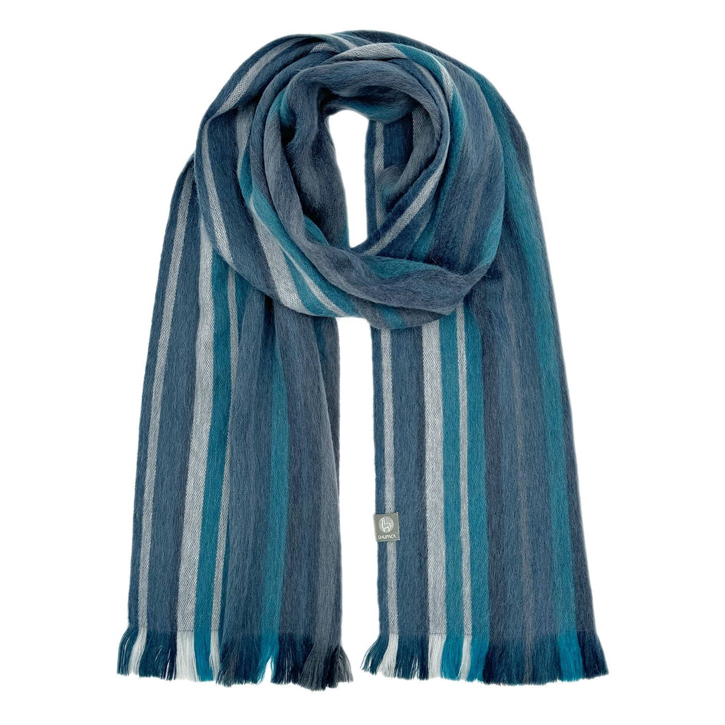 Men's Alpaca Blend Striped Scarf