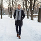 Men's Alpaca Blend Striped Scarf