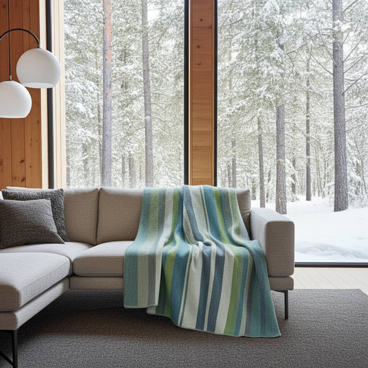 Alpaca Reversible Throw - Lotus