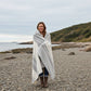 Alpaca Reversible Throw - Silver Birch