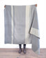 Alpaca Reversible Throw - Silver Birch
