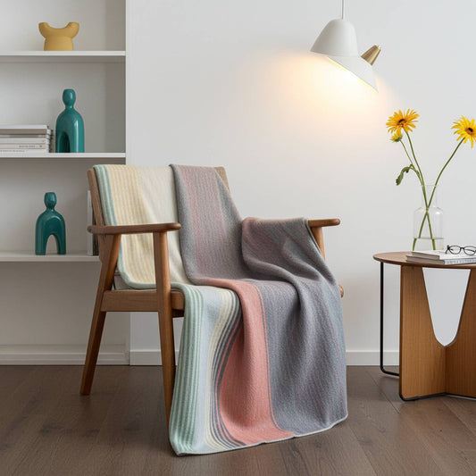 Alpaca Reversible Throw - Spectrum