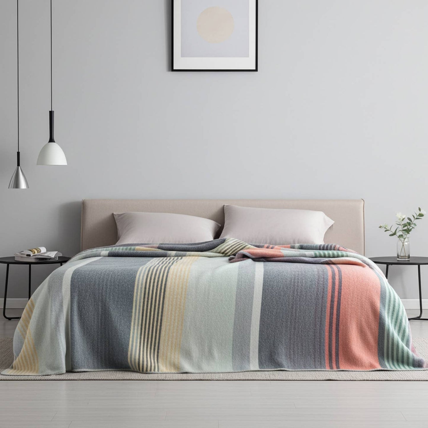 Alpaca Reversible Throw - Spectrum
