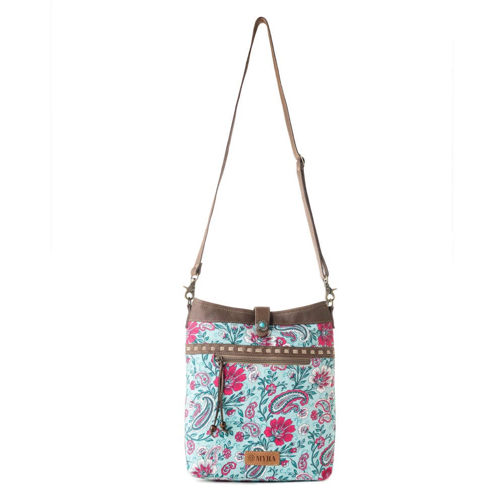 Aspendale Upcycled Canvas Bag with Leather Details