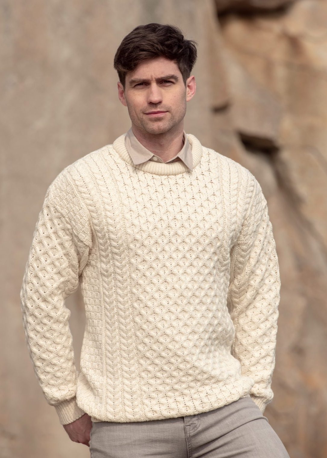 Aran Craft Unisex Crew Neck Sweater