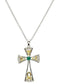 Trinity Knot Emerald and Diamond Celtic Cross