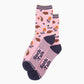 Floral Hedgehog Bamboo Socks