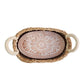 Handmade Bread Warmer & Wicker Basket - Flower Oval