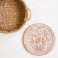 Handmade Bread Warmer & Wicker Basket - Lovebirds Round
