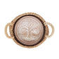 Handmade Bread Warmer & Wicker Basket - Tree of Life Round