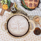 Handmade Bread Warmer & Wicker Basket - Tree of Life Round