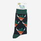 Highland Cow In Tartan Hat Bamboo Socks