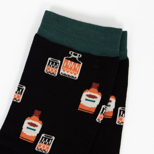 Whisky Bamboo Socks in Black