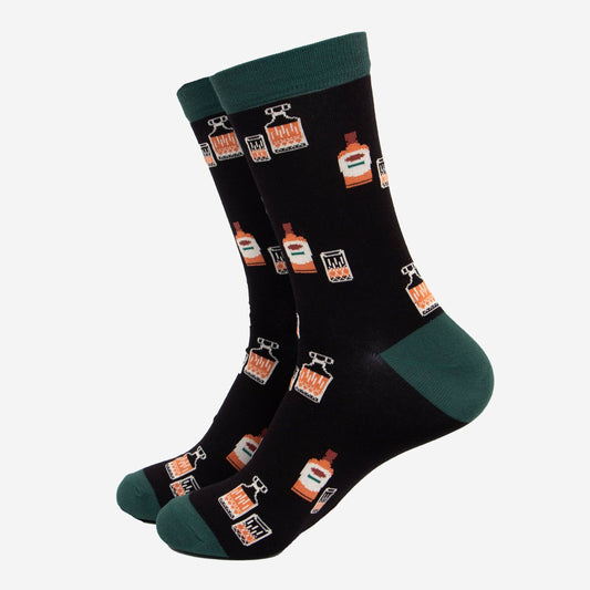 Whisky Bamboo Socks in Black