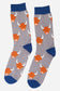 Highland Cow Bamboo Socks In Grey