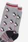 Puffin Bamboo Socks In Grey