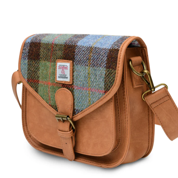 Harris Tweed Medium Saddle Bag