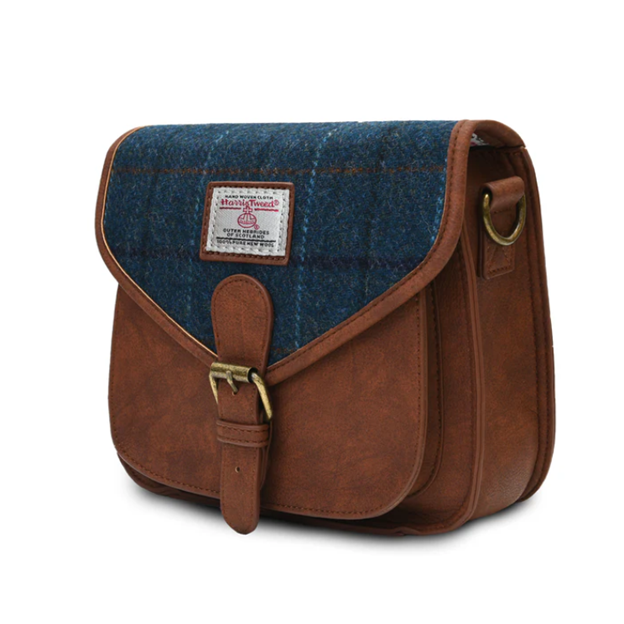 Harris Tweed Medium Saddle Bag