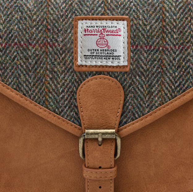 Harris Tweed Medium Saddle Bag