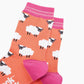 Sheep Bamboo Socks in Orange