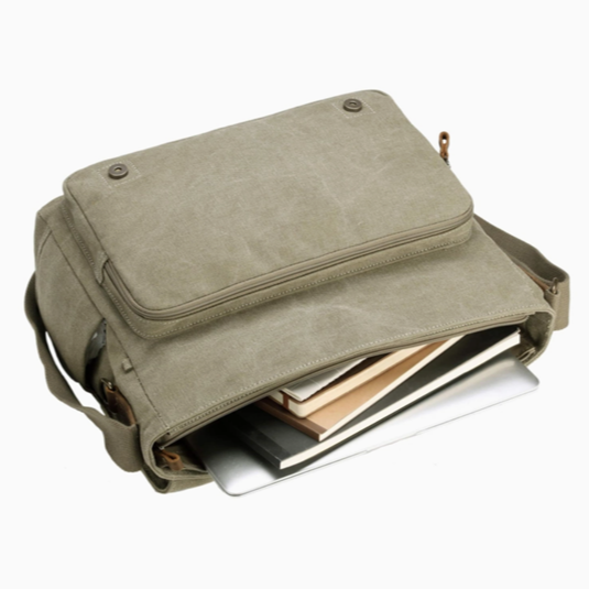 Classic Canvas Laptop Messenger Bag TRP0207