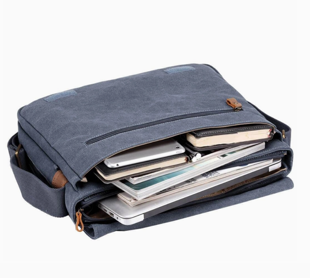 Classic Canvas Laptop Messenger Bag TRP0240