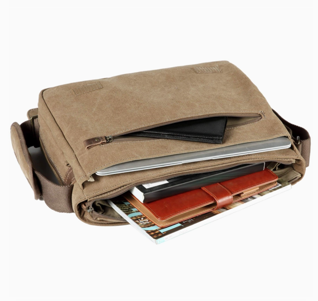 Classic Canvas Laptop Messenger Bag TRP0240