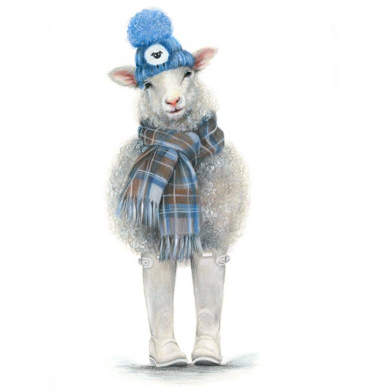 Mounted Print Portrait Winter In Scotland