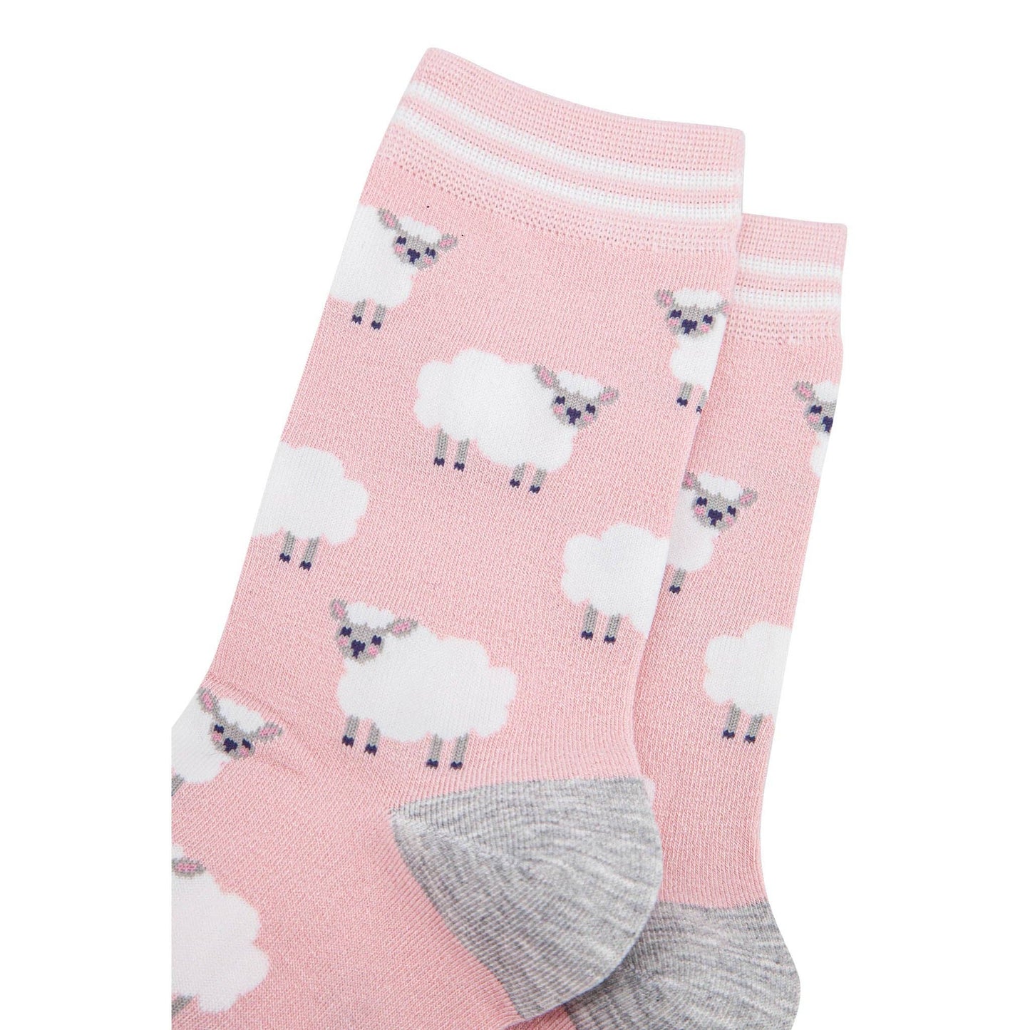 Marl Sheep Bamboo Socks in Pink