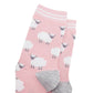 Marl Sheep Bamboo Socks in Pink