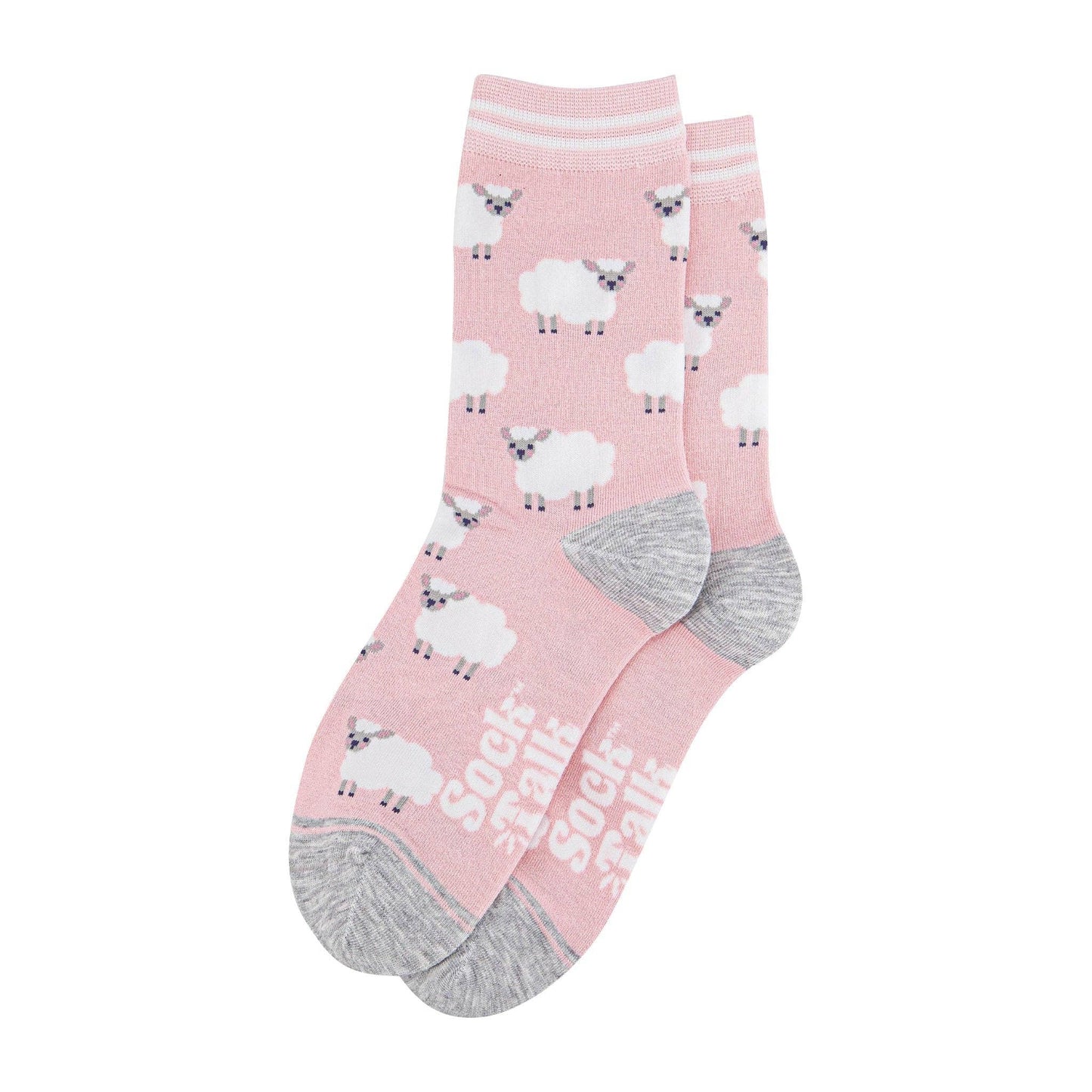 Marl Sheep Bamboo Socks in Pink